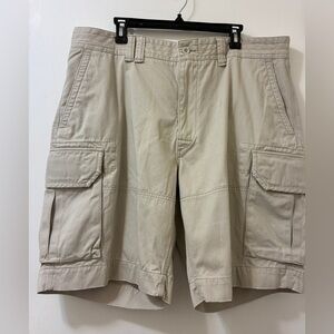 Polo Ralph Lauren Cargo Shorts Mens Size 40 Khaki Cotton